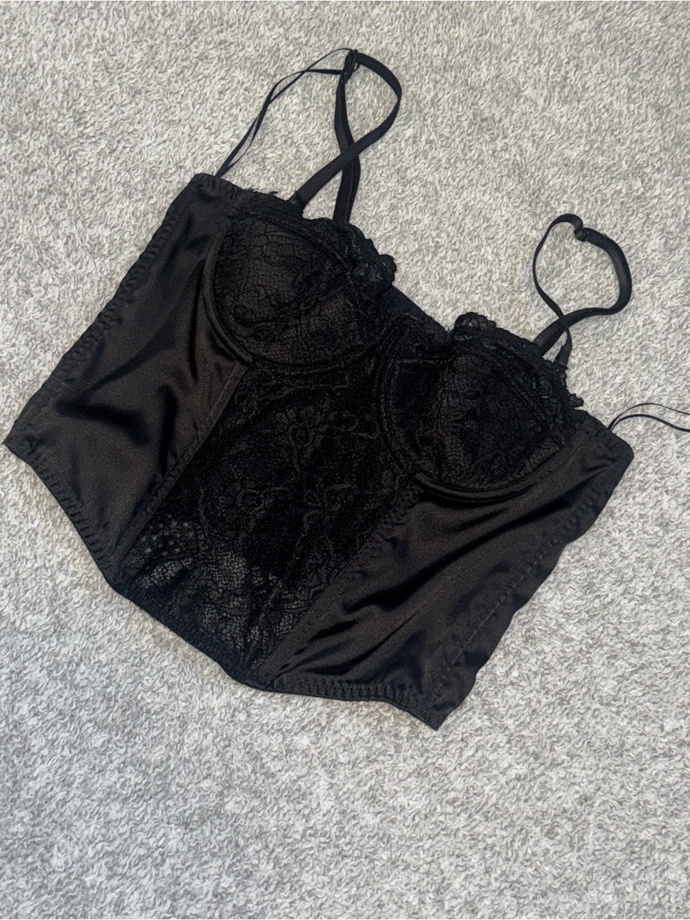 Sincerly Jules Black Lace Bustier Camisole